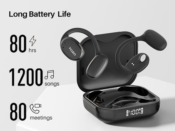 tozo openego black battery life