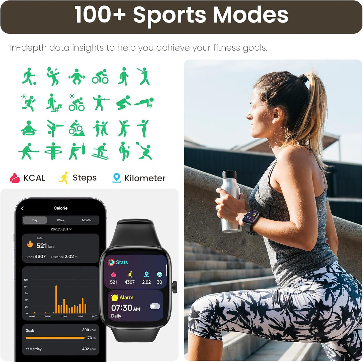 TOZO S7 Smart Watch 100+ Exercise Modes TOZO Official