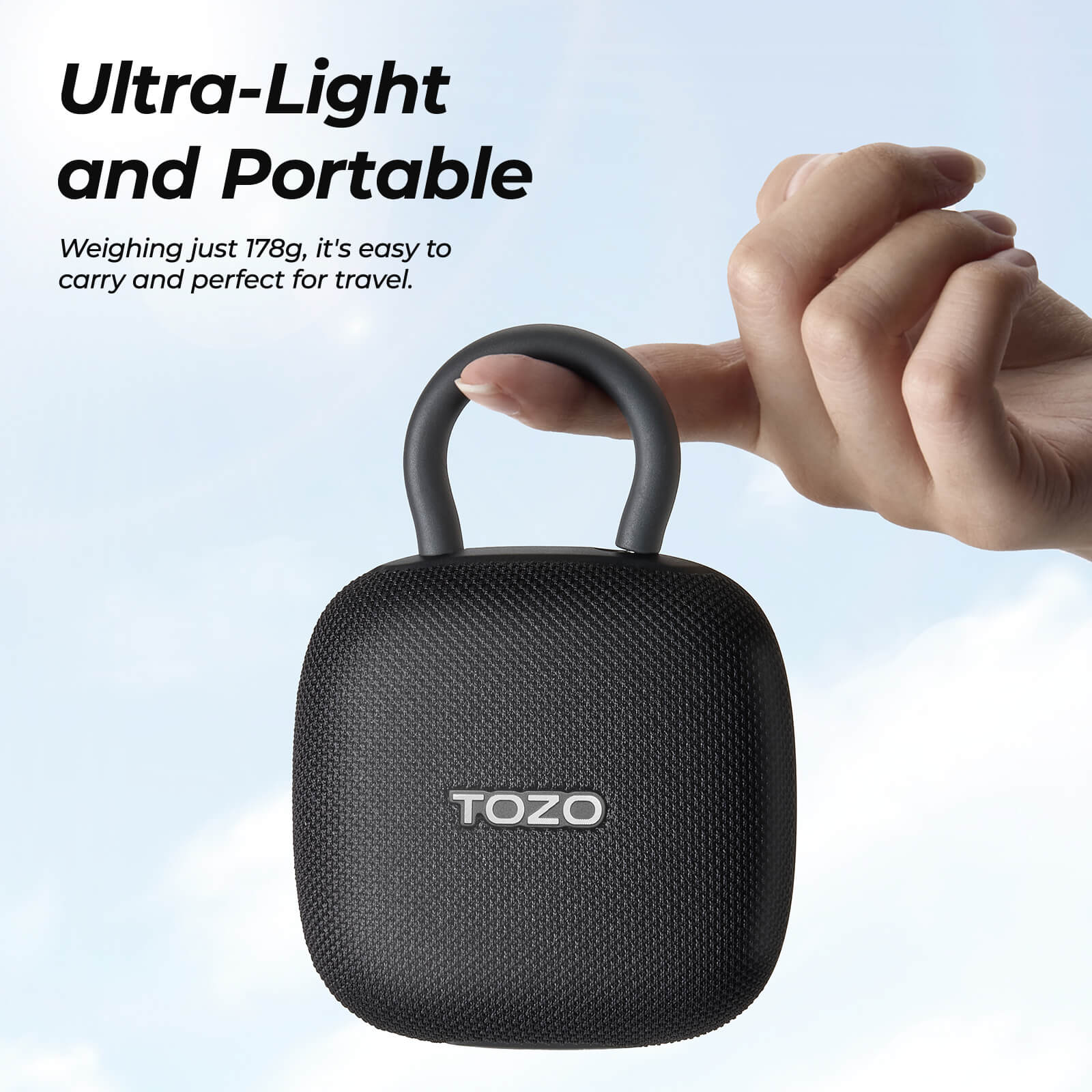 TOZO SoundGo šoninis vaizdas