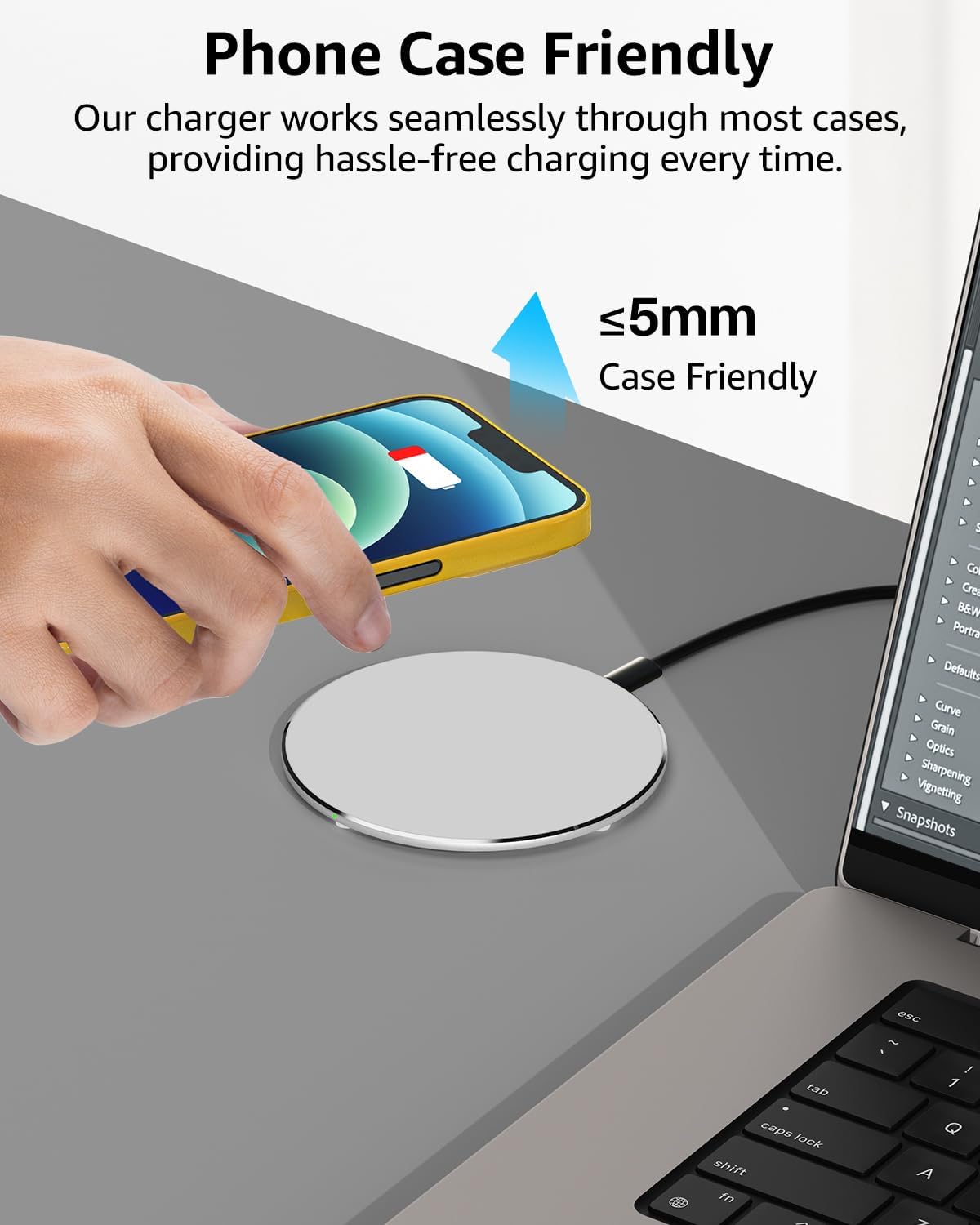 TOZO 2025 W1 Upgraded 15W Fast Charging Wireless Charger