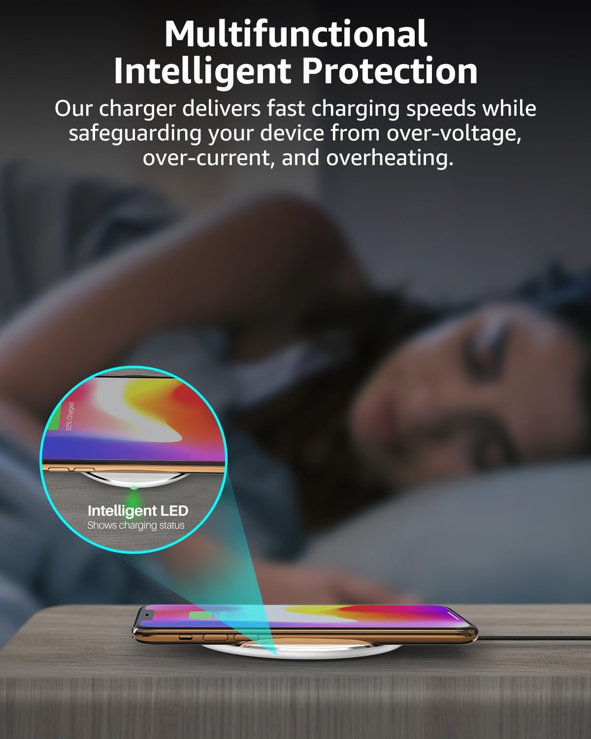 TOZO 2025 W1 Upgraded 15W Fast Charging Wireless Charger