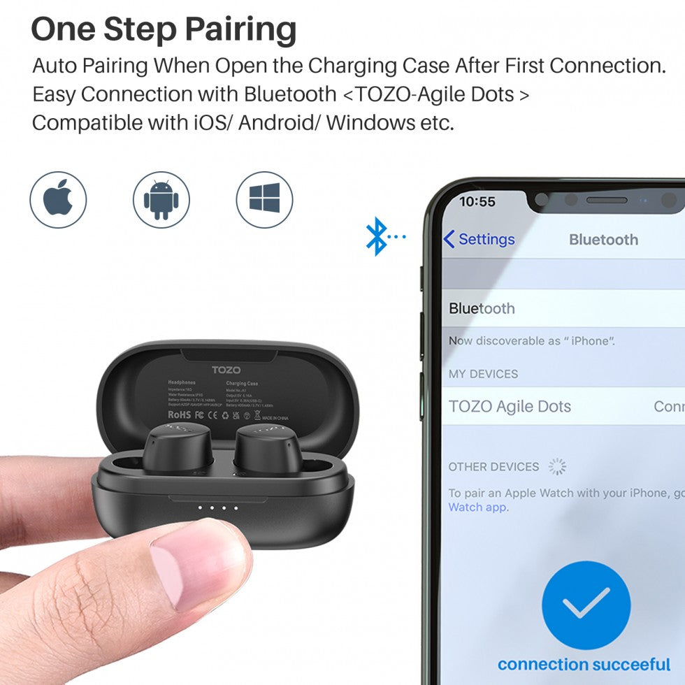 TOZO Agile Dots Wireless Earbuds